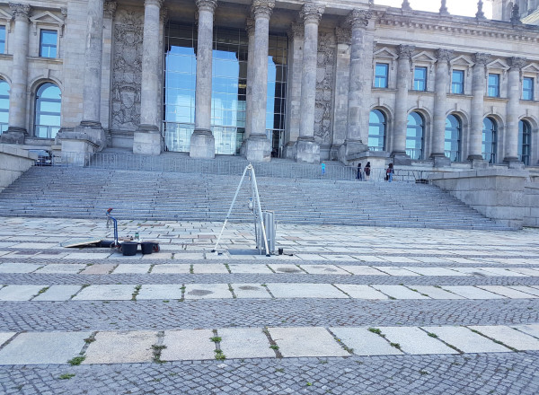 Unterirdische Kältezentrale vor dem Reichstag